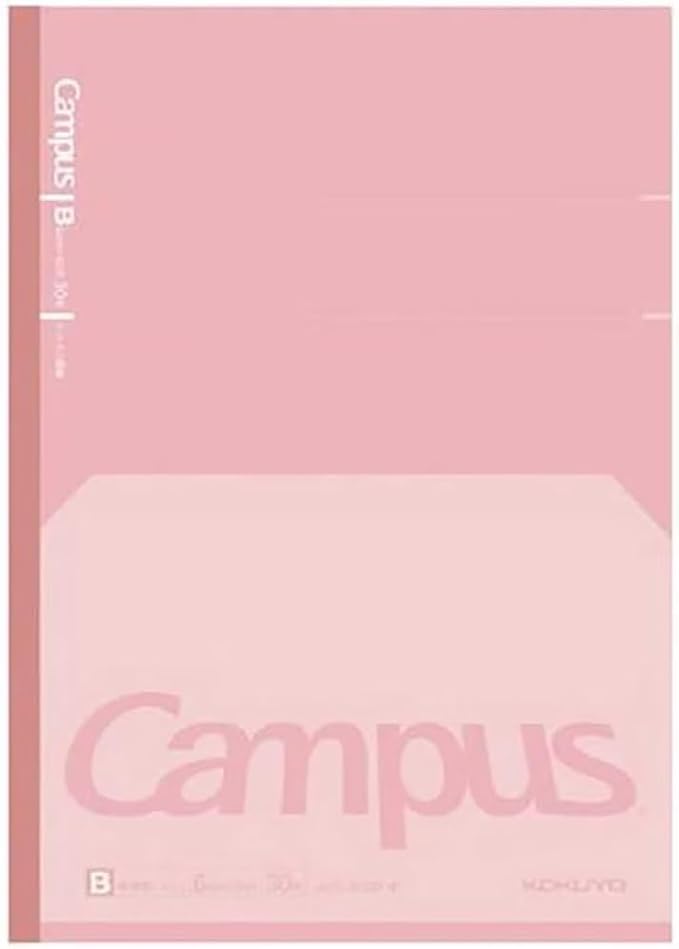 KOKUYO Composition Notebook, 7 x 10 inch Kimochii Lined Notebook, 30 Sheets 6mm Dot Ruled Paper, 1 Pack Pink B5 Notebook for School and Work, School Supplies Comp Book for Note Taking