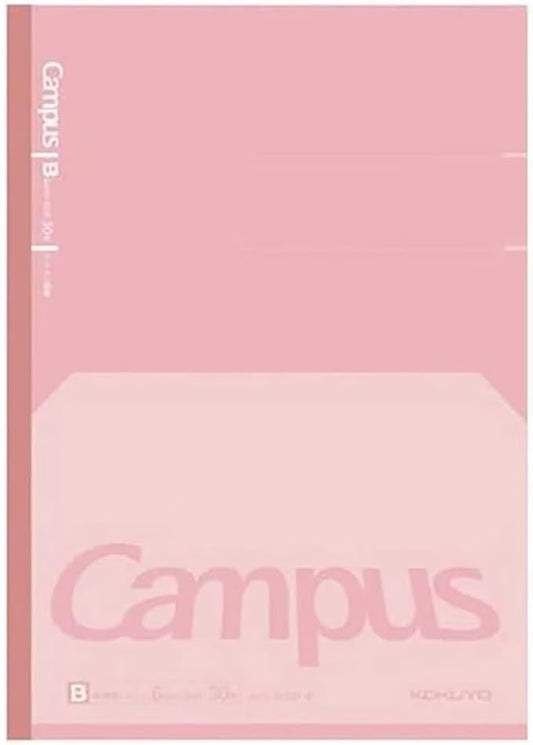 KOKUYO Composition Notebook, 7 x 10 inch Kimochii Lined Notebook, 30 Sheets 6mm Dot Ruled Paper, 1 Pack Pink B5 Notebook for School and Work, School Supplies Comp Book for Note Taking