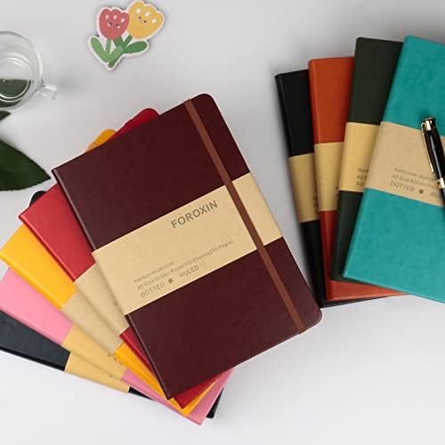 Journal notebook (A5-Dotted, Black Color),192 Pages, Medium 5.7X8.3 inches - 80 gsm Thick Paper, Hardcover