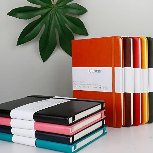 Blank Journal Notebook, (Orange), 160 Pages, Medium 8.3x5.7 inches - 100 gsm Thick Paper, Hardcover