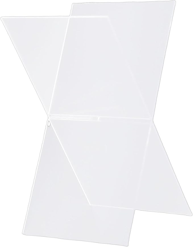 Estink Acrylic Book Stand, Lightweight and Portable Open Book Holder for Textbooks and Recipes, Elegant Design for Home and Office