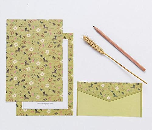 A5 Lined Stationary Paper and Envelopes Set,48 Sheets Cute Letter Writing Paper and 24 Sheets Envelopes,Cute Flower Writing Paper and Printer Paper,Floral Decorative Craft Paper.