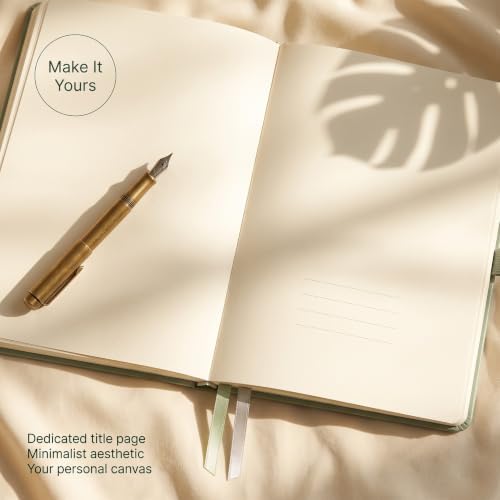 AHGXG Lined Journal Notebook, 160 Numbered Pages, A5 Size (5.7'' x 8.3'')