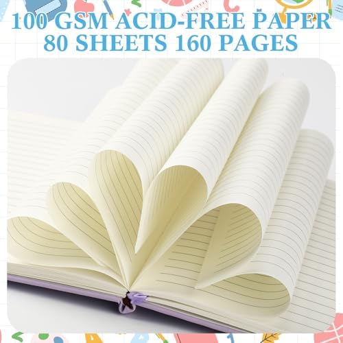 Laumoi 14 Pack Hardcover Lined Journal Notebooks Bulk,Elegant Color,A5