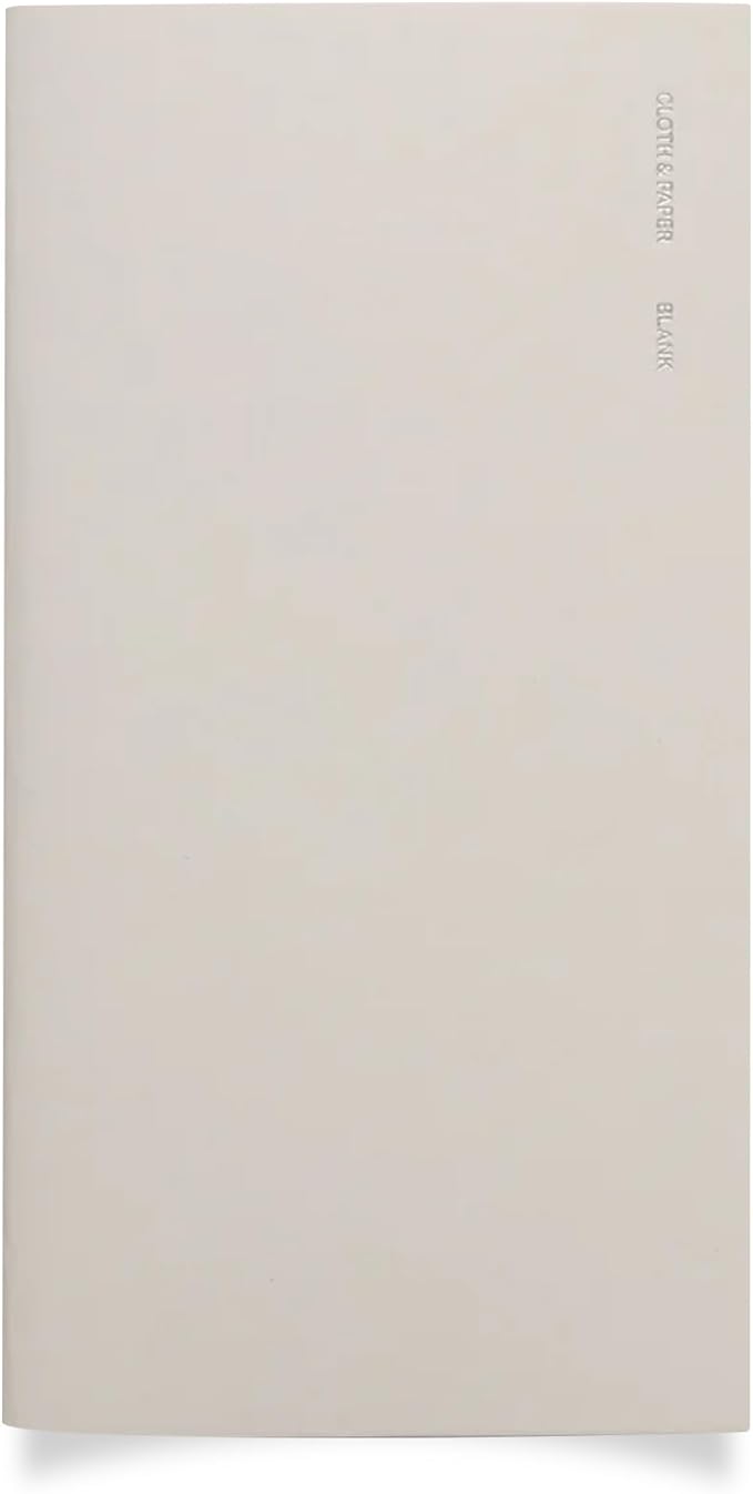 Cloth & Paper Travel Notebook | Blank Notebook – Angora | Pocket Plus Writing Journal 3.2" x 6" | Unlined Notebook for Writing, Sketching, Creative Planning, Journaling & Notes – Soft Touch Cover