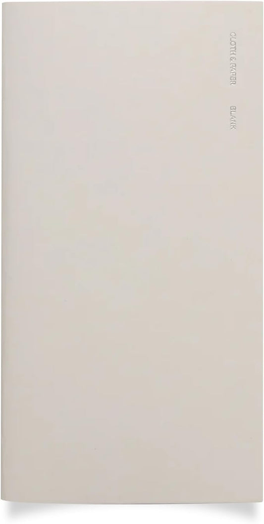 Cloth & Paper Travel Notebook | Blank Notebook – Angora | Pocket Plus Writing Journal 3.2" x 6" | Unlined Notebook for Writing, Sketching, Creative Planning, Journaling & Notes – Soft Touch Cover