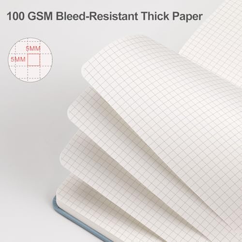 EMSHOI Graph Grid Journal Notebook, 192 Pages, A5 Size (5.7'' x 8.3'')