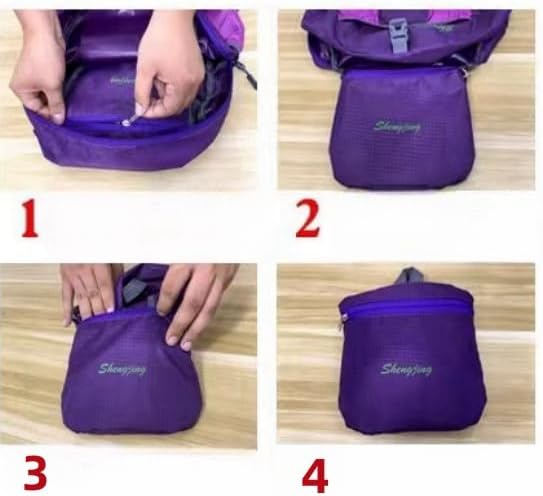 Travel lightweight foldable backpack hiking backpack splash proof compact travel backpack day pack (black)