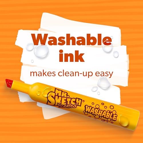 Mr. Sketch Scented Markers, Chisel Tip, Assorted Colors, 14 Count - Fun for Kids, Coloring, Spark Creativity, Arts & Crafts