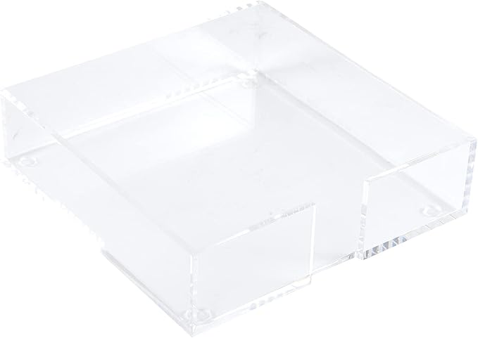 Santa Barbara Design Square Acrylic Notepaper Holder with 125 Sheets Heavyweight Paper, 6.5", Things To Do Before Wine