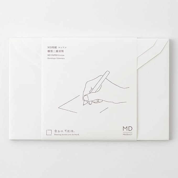 DESIGNPHIL Midori 20588006 Envelopes, MD Envelopes, Cotton, Horizontal A