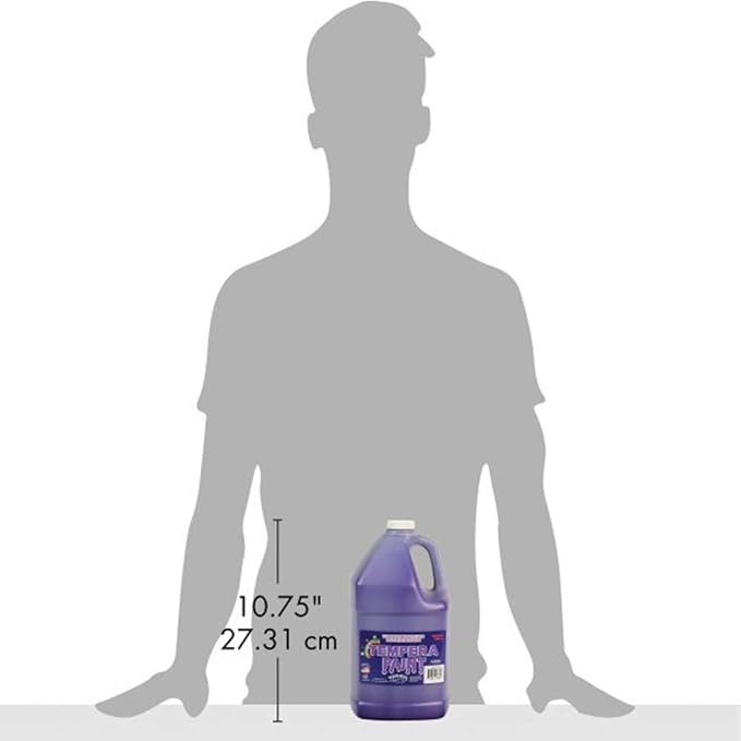 Constructive Playthings Washable Tempera Paint for Kids, Classroom Painting Supplies, 1 Gallon, Purple