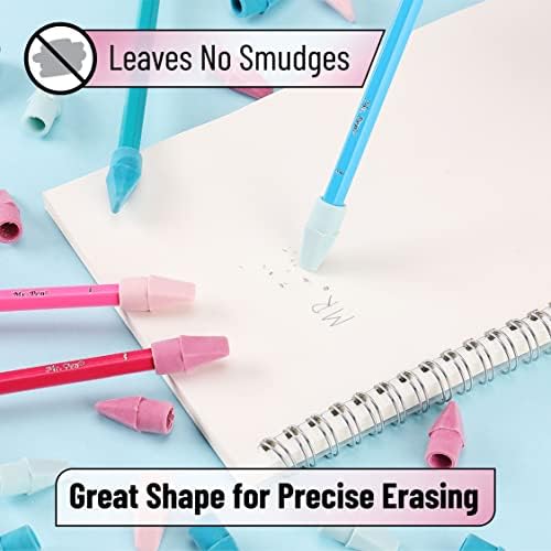 Mr. Pen- Pencil Erasers Toppers, 240 Pack, Muted Pastel Colors