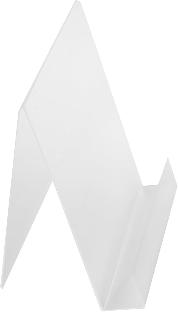 Dazzling Displays Clear Acrylic Display Stand, 8.5 x 11 Slanted Book Easel with Lip, 3-Pack - Ideal Tabletop Display for Reading Hands Free