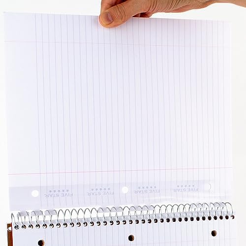 Five Star Insertable Loose Leaf Paper, 3 Pack, Notebook Paper, College Ruled Filler Paper to Add Pages, Reinforced, 8-1/2" x 11", 75 Sheets per Pack (52168)
