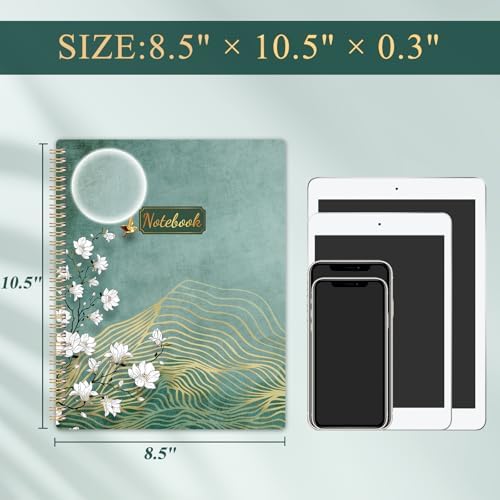 Spiral Notebook/Journal - Notebook, 8.5" x 11", Notebooks Journal for Work