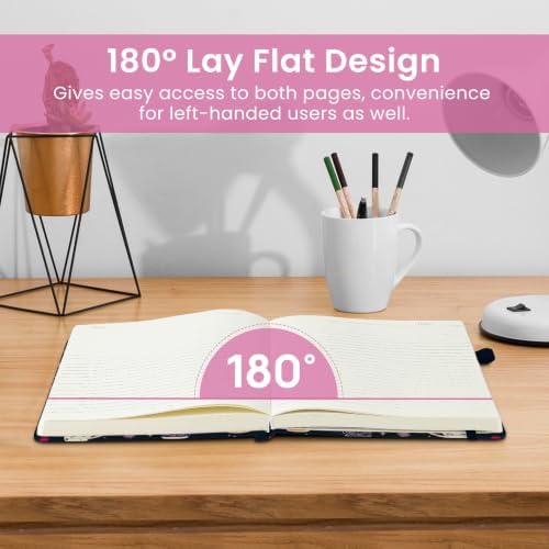 Taja Pretty Journal for Women, 5.7" x 8.3" Lined Notebook for Journaling