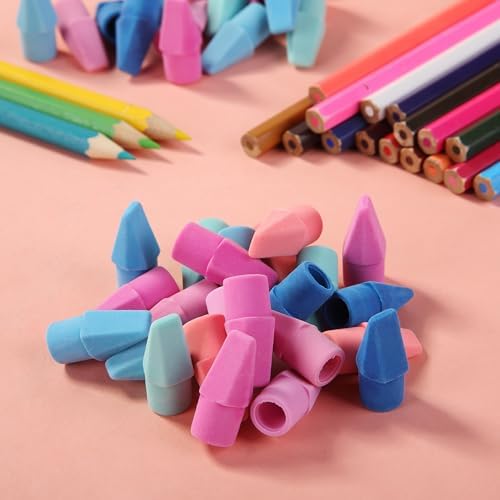 Mr. Pen- Pencil Erasers Toppers, 480 Pack, Colorful, Latex Free, No Smudge