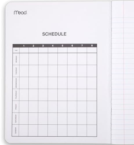 Mead Composition Notebook, College Ruled Paper, 7-1/2" x 9-3/4", 100 Sheets per Comp Book, Assorted Colors (850106-ECM) (Pack of 12)