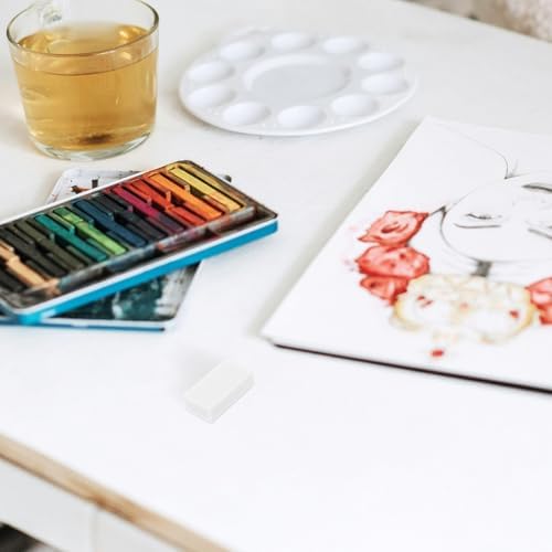 SUPVOX 18pcs White Eraser Pack for Art and Exams, Clean Non-Smudge Drawing Erasers for Sketching, School and Office Use, Suitable for Students and Artists