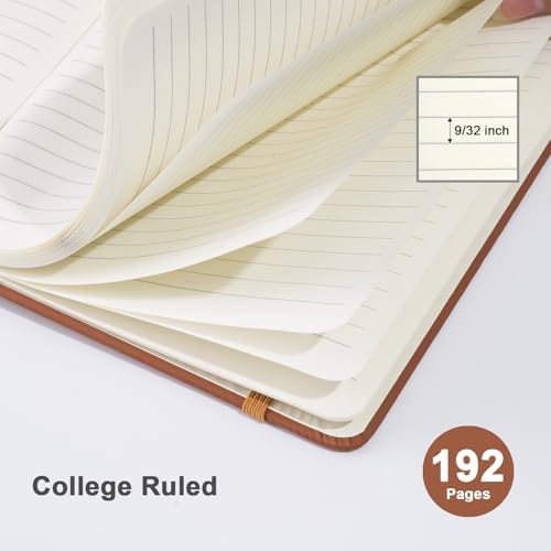 ViVin 3 Pack A5 Hardcover Lined Notebook,192 pg College Ruled 5.5x8.3