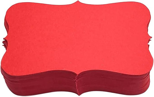 PPAPPAPPIYO Color Index Cards 3.5 x 2, 180gsm Thick Cardstock, Blank Colored Flash Cards for Study, Notes, Business Cards & Labels, Small Notecards 100 Pack (RED)