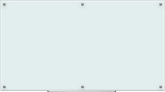 Amazon Basics Glass Dry-Erase Board, Magnetic Frameless Whiteboard, 96W" x 48H"