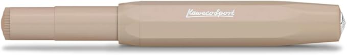 Kaweco SKYLINE SPORT Fountain Pen Macchiato I Premium Fountain Pen for Ink Cartridges I Exclusive Fountain Pen 13 cm I Nib: B (Broad)