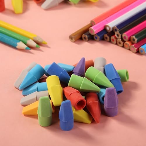 Mr. Pen- Pencil Erasers Toppers, 240 Pack, Colorful, Latex Free, No Smudge