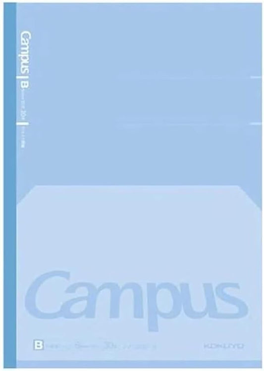 KOKUYO Composition Notebook, 7 x 10 inch Kimochii Lined Notebook, 30 Sheets 6mm Dot Ruled Paper, 1 Pack Blue B5 Notebook for School and Work, School Supplies Comp Book for Note Taking