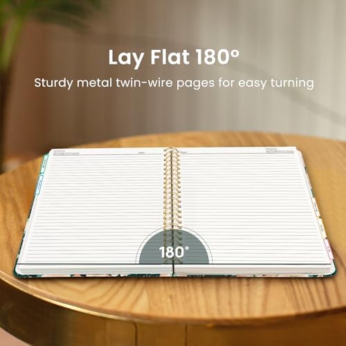 Taja Large Spiral Notebooks for Work 5 Subject with Removable Dividers
