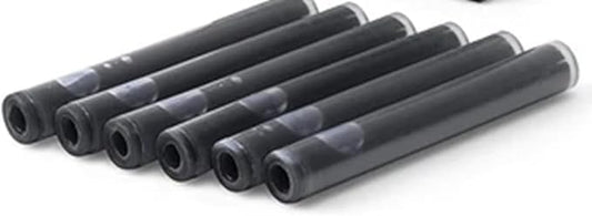 Sheaffer Skrip Fountain Pen Classic Ink Cartridge, Black, 6 Count (Bulk Pack)