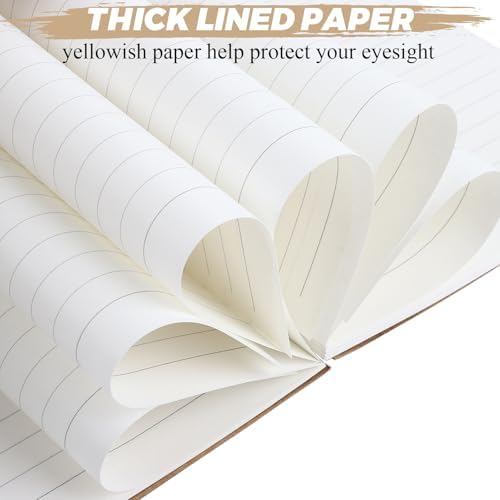 MIVIDE 24 Pack A5 Bulk Spiral Notebooks with Kraft Cover, 8.3 x 5.8 Inch 120 Pages Hardcover Spiral Lined Notebook Journal, Lined Travel Bulk Writing Notebook for School Office Supplies(Black, Kraft)