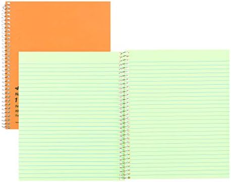 National Single-Subject Wirebound Notebooks, Narrow Rule, Brown Paperboard Cover, (80) 8.25 x 6.88 Sheets