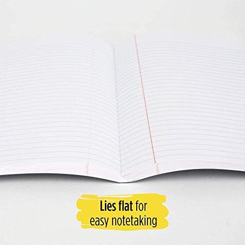 Five Star Composition Notebook, College Ruled Comp Book, Writing Journal, Lined Paper, Home School Supplies for College Students & K-12, 100 Sheets, 9-1/2" x 7-1/2", White (72490)