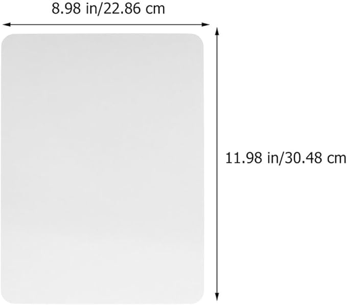 Zerodeko 2pcs 9x12 Inch Double Sided Lapboard Portable Dry Erase Whiteboard Erasable Writing Notepad for Classroom