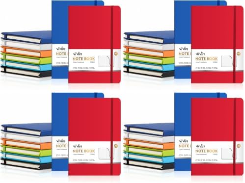 ViVin 32 Pack A5 Hardcover Lined Notebook,192 pg College Ruled 5.5x8.3