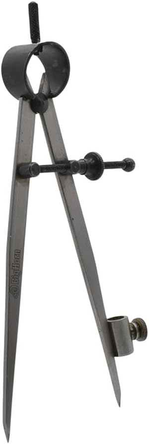 Big Horn 19250 6" Precision Compass Pencil Holder/Spring Divider/Scriber