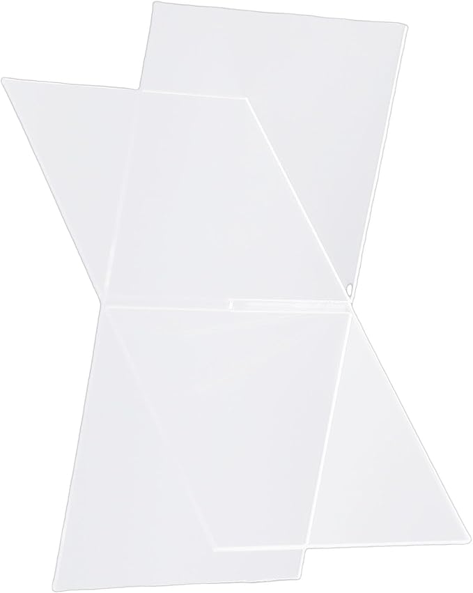 Estink Acrylic Book Stand, Lightweight and Portable Open Book Holder for Textbooks and Recipes, Elegant Design for Home and Office