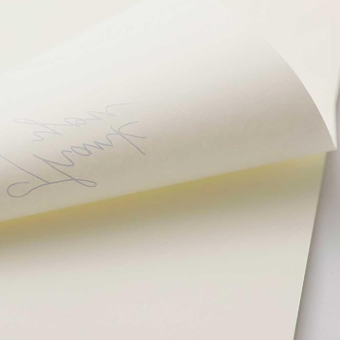 Tomoe River FP 52gsm Glue-bound Paper Pad by SANZEN, 8.27 x 11.7 Inches (A4-size), Cream, 100 Sheets (SR-A4LC)