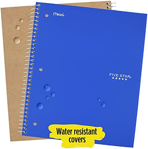 Five Star Wirebound Notebook, 1-Subject, 100-Count, Wide Rule, Royal Blue (72023)