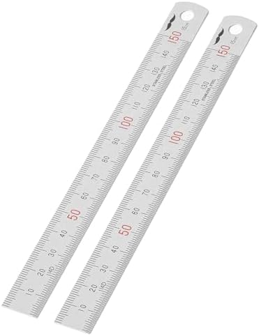 Mr. Pen- Machinist Ruler, 2 Pack, 150mm, Stainless Steel Imperial