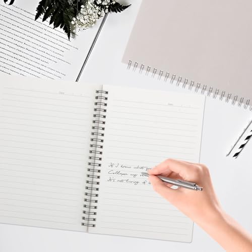 MIVIDE 24 Pack A5 Spiral Notebook, 8.3 x 5.7 Inch, 12 Color, 60 Pages Hardcover Spiral Lined Notebook Journal, Lined Travel Bulk Writing Paper Notebook for School Business Office Supplies