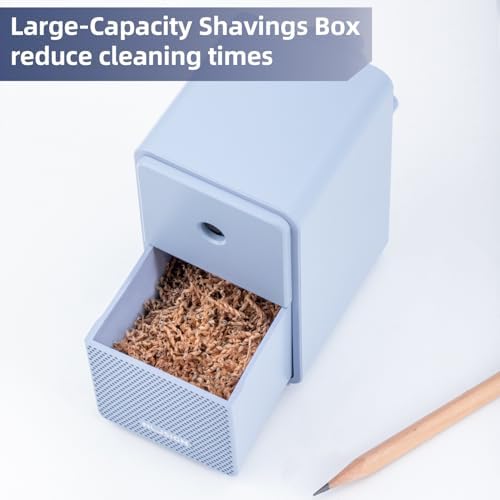 Deli Manual Pencil Sharpener, Blue
