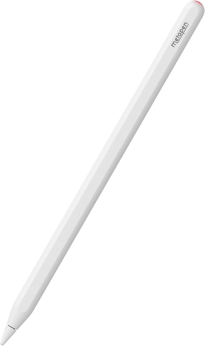 Metapen A14 iPad Stylus, Magnetic Wireless Charging & Bluetooth Shortcuts, Only for Apple iPad Pro 11”(1st–4th Gen)&12.9”(3rd–6th Gen),iPad Air 4th Gen,iPad mini 6, Palm Rejection, Tilt Support