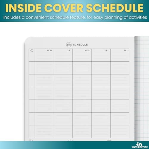 1InTheOffice Composition Notebooks College Ruled, Composition Book, College Ruled Composition Notebook, Assorted Colors 9.75 x 7.5, 4 Pack
