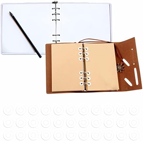 3000 Pack White Hole Punch Reinforcement Sticker Labels, Tear Resistant Plastic Circles Hole Protectors for Loose-Leaf Paper Sheets, Donut Design(Outer 0.5”, Inner 0.25”)