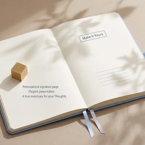 AHGXG Lined Journal Notebook, 160 Numbered Pages, A5 Size (5.7'' x 8.3'')