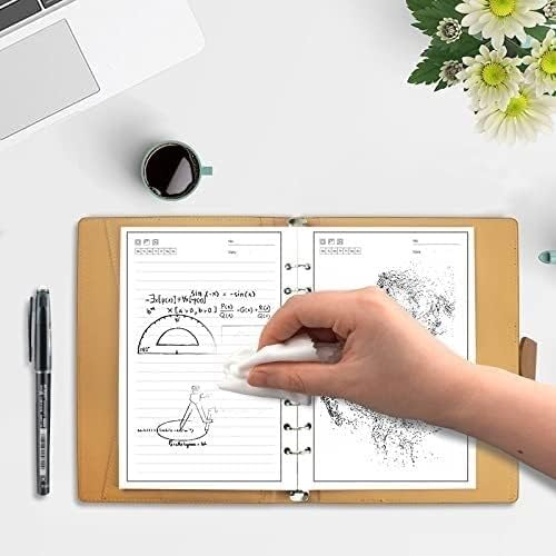 Smart Erasable Notebook Leather Paper Reusable Wirebound Notebook Cloud Storage Flash Storage Lined with Pen (Color : D, Size : A5)