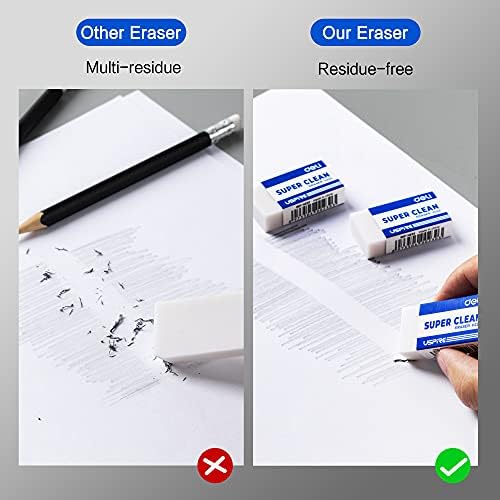 Deli Pencil Erasers, Pencil Eraser, 10 Pack